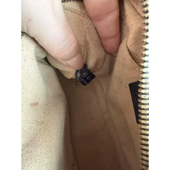 Gucci Crossbody Bag Womens Small Black Leather GG Marmont Camera Made In Italy - Picture 11 of 16